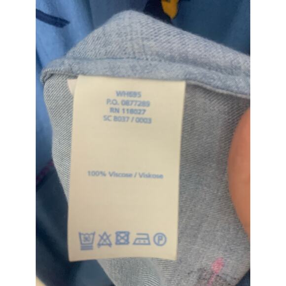 Boden sz 6 Bird Print Dress Novelty Print Whimsical feminine dress EUC - Picture 6 of 8